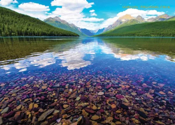 Glacier National Park Bowman Lake, adult jigsaw puzzle