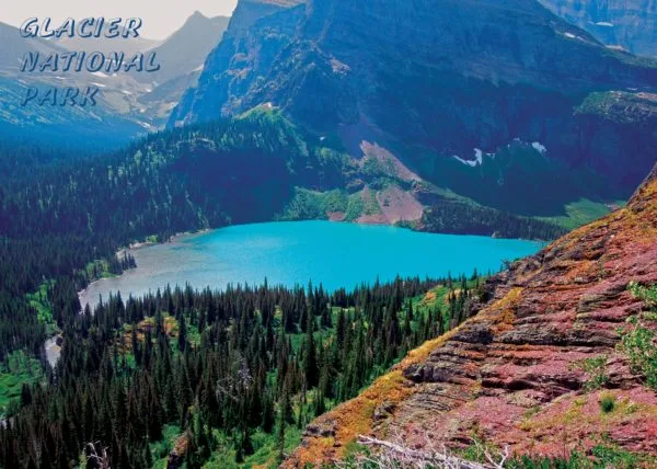 Glacier National Park Lower Grinnell Lake Premium Quality 1000 Piece Puzzle