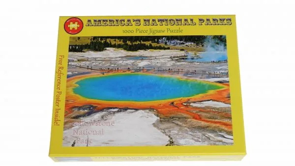 Yellowstone National Park Grand Prismatic Hot Spring Premium Quality 1000 Piece Puzzle - Image 2