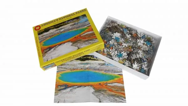 Yellowstone National Park Grand Prismatic Hot Spring Premium Quality 1000 Piece Puzzle - Image 4