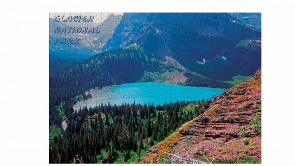 Glacier National Park Lower Grinnell Lake Premium Quality 1000 Piece Puzzle - Image 5