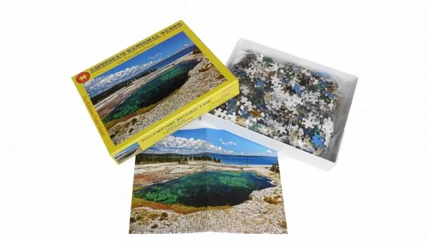 Yellowstone National Park Abyss Pool Premium Quality 1000 Piece Puzzle - Image 4