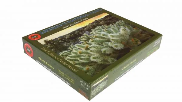 Joshua Tree National Park Cholla Cactus Garden 1000 Puzzle For Adults - Image 3