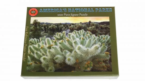 Joshua Tree National Park Cholla Cactus Garden 1000 Puzzle For Adults - Image 2