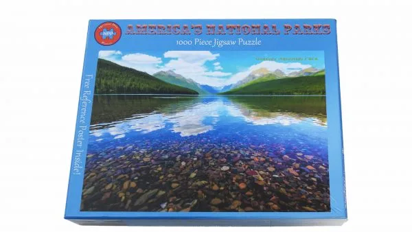 Glacier National Park Puzzles: Bowman Lake Premium Quality 1000 Piece Puzzle - Image 2