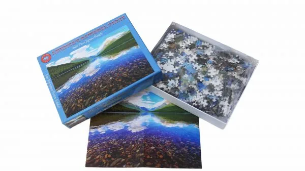 Glacier National Park Puzzles: Bowman Lake Premium Quality 1000 Piece Puzzle - Image 4