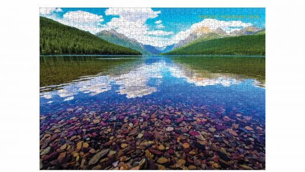 Glacier National Park Puzzles: Bowman Lake Premium Quality 1000 Piece Puzzle - Image 5