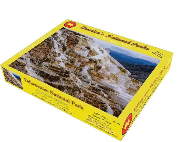 Yellowstone National Park Canary Spring 1000 Piece Jigsaw Puzzle - Image 4