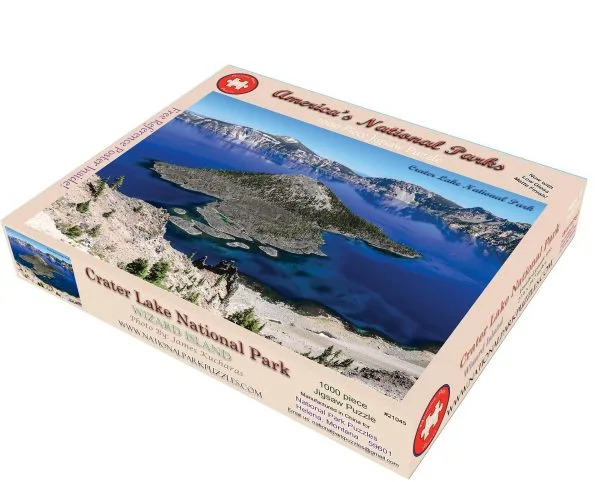 Crater Lake National Park Wizard Island 1000 Piece Jigsaw Puzzle - Image 4