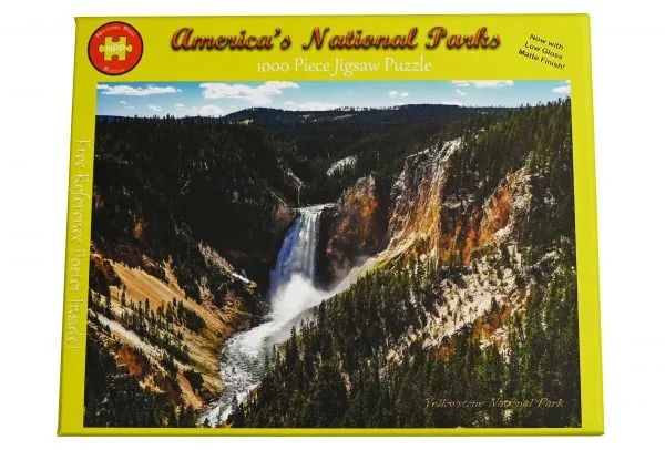 Yellowstone National Park Lower Falls of the Yellowstone River Premium Quality 1000 Piece Puzzle - Image 2