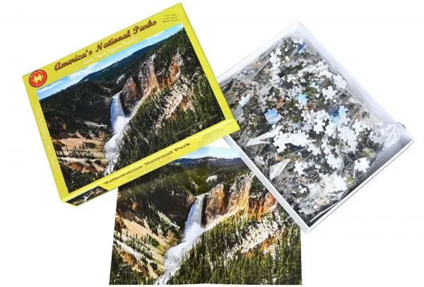 Yellowstone National Park Lower Falls of the Yellowstone River Premium Quality 1000 Piece Puzzle - Image 3