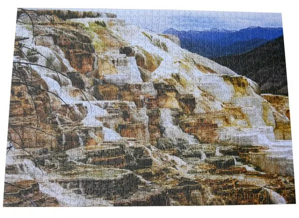 Yellowstone National Park Canary Spring 1000 Piece Jigsaw Puzzle - Image 5