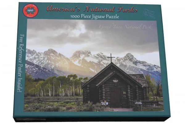 Grand Teton National Park Spring At The Chapel 1000 Piece Puzzle - Image 3