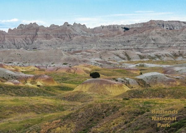 Badlands National Park Yellow Mounds