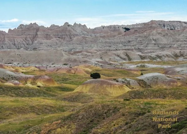 Badlands National Park Yellow Mounds