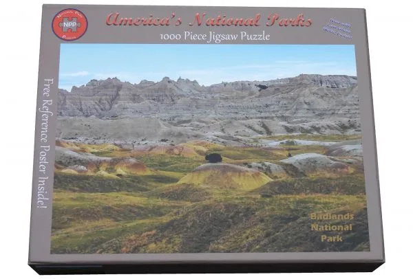 Badlands National Park Yellow Mounds 1000 Piece Puzzle - Image 3