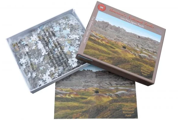 Badlands National Park Yellow Mounds 1000 Piece Puzzle - Image 4