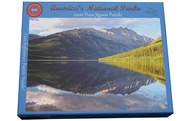 Glacier National Park Kintla Lake Reflection 1000 Piece Puzzle - Image 3