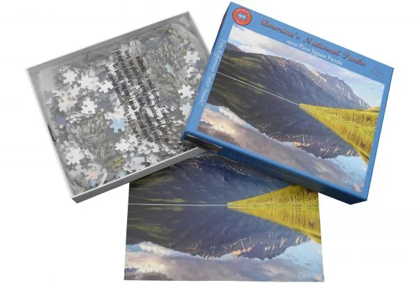 Glacier National Park Kintla Lake Reflection 1000 Piece Puzzle - Image 5