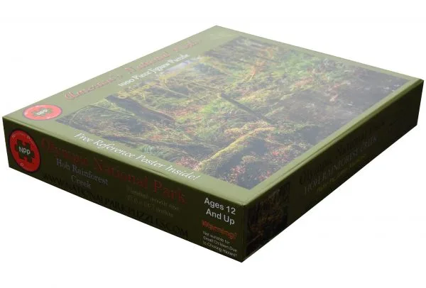 Olympic National Park Hoh Rainforest Creek 1000 Piece Puzzle - Image 4