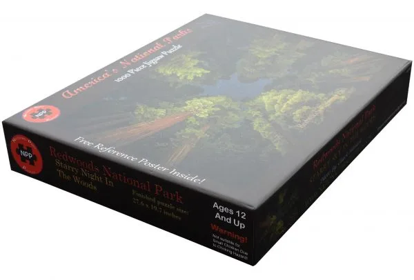 Redwood National Park Starry Sky in the Woods 1000 Piece Puzzle - Image 4