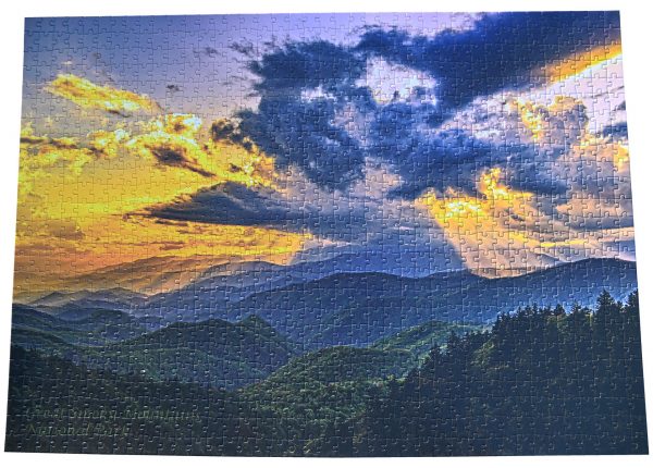 Sun Rays Over The Smokies completed puzzle