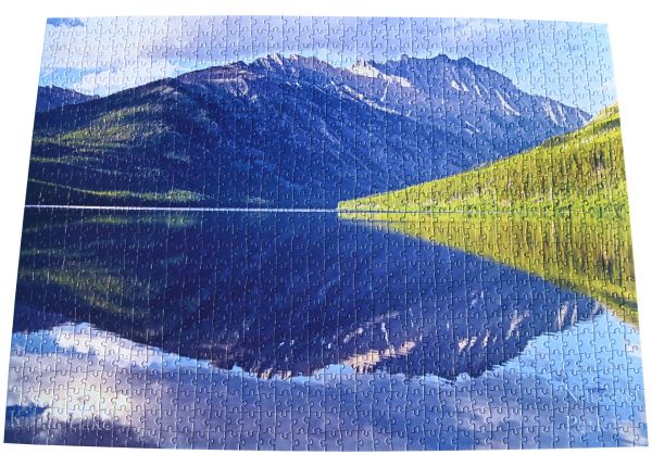 Kintla Lake Reflection completed puzzle
