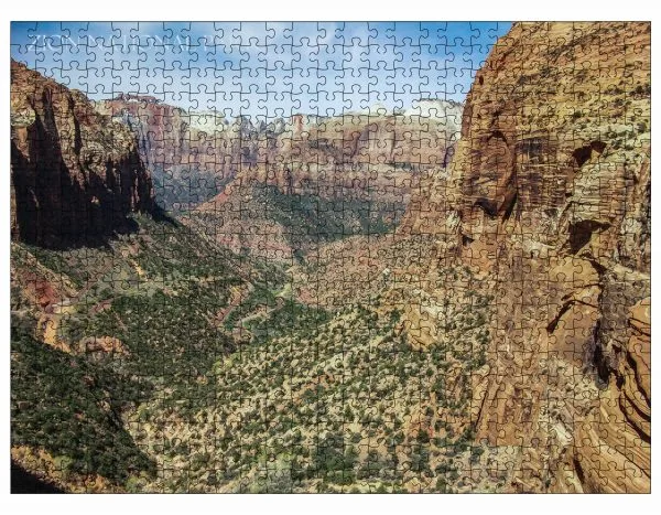 Zion National Park Zion Canyon 500 Piece Puzzle - Image 3