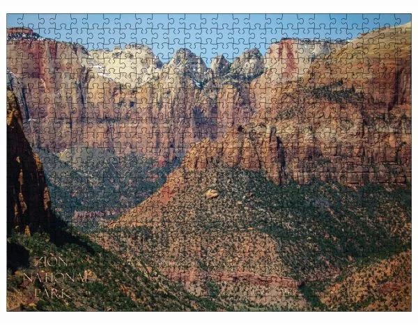 Zion National Park Zion Canyon Overlook 500 Piece Puzzle - Image 3